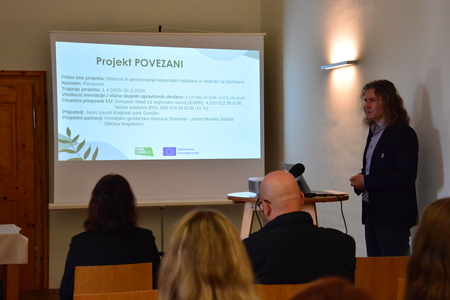 Vodja projekta Gregor Domanjko je predstavil okvir projekta in načrtovane aktivnosti JZKPG_MP